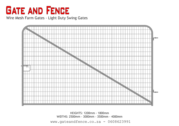 GF Wire Mesh Farm Style Gates