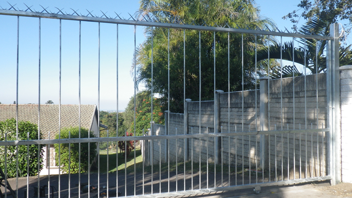 Galvanised Steel Driveway Gates in Durban