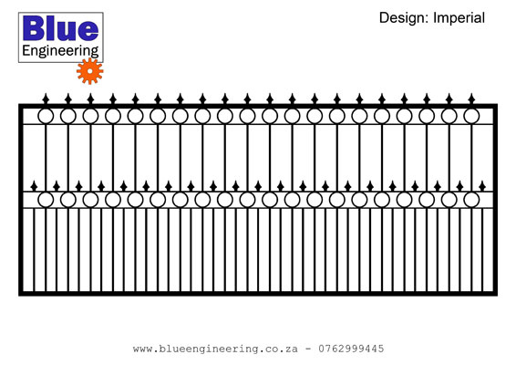 Driveway Gates wit Laser Profile Designs and Iron Rings in Durban