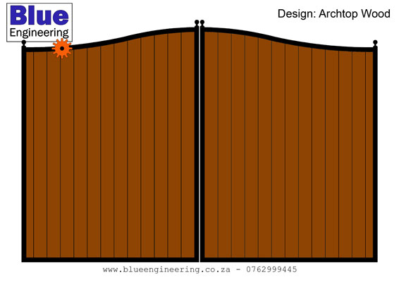 Wooden Driveway Gates in Durban - Steel Frame with Wood Cladding