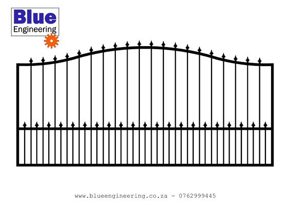 Driveway Gates Designs with an Arch in Durban