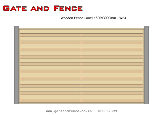 Wooden Fence Panels and Wooden Slat Fencing in Durban