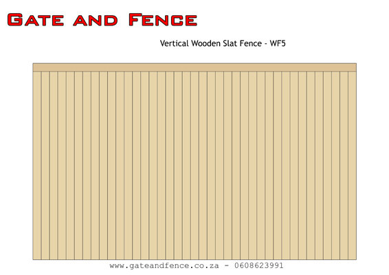 Wooden Slat Fencing in Durban